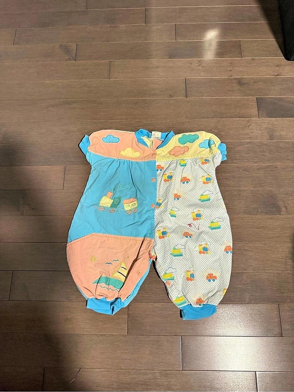 Vintage Rock-A-Bye Kids Printed One-Piece Footie